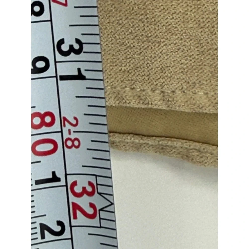 Van Heusen Mens Tan Soft Suede Button Down Shirt Long Sleeve Sz M 15-15.5
